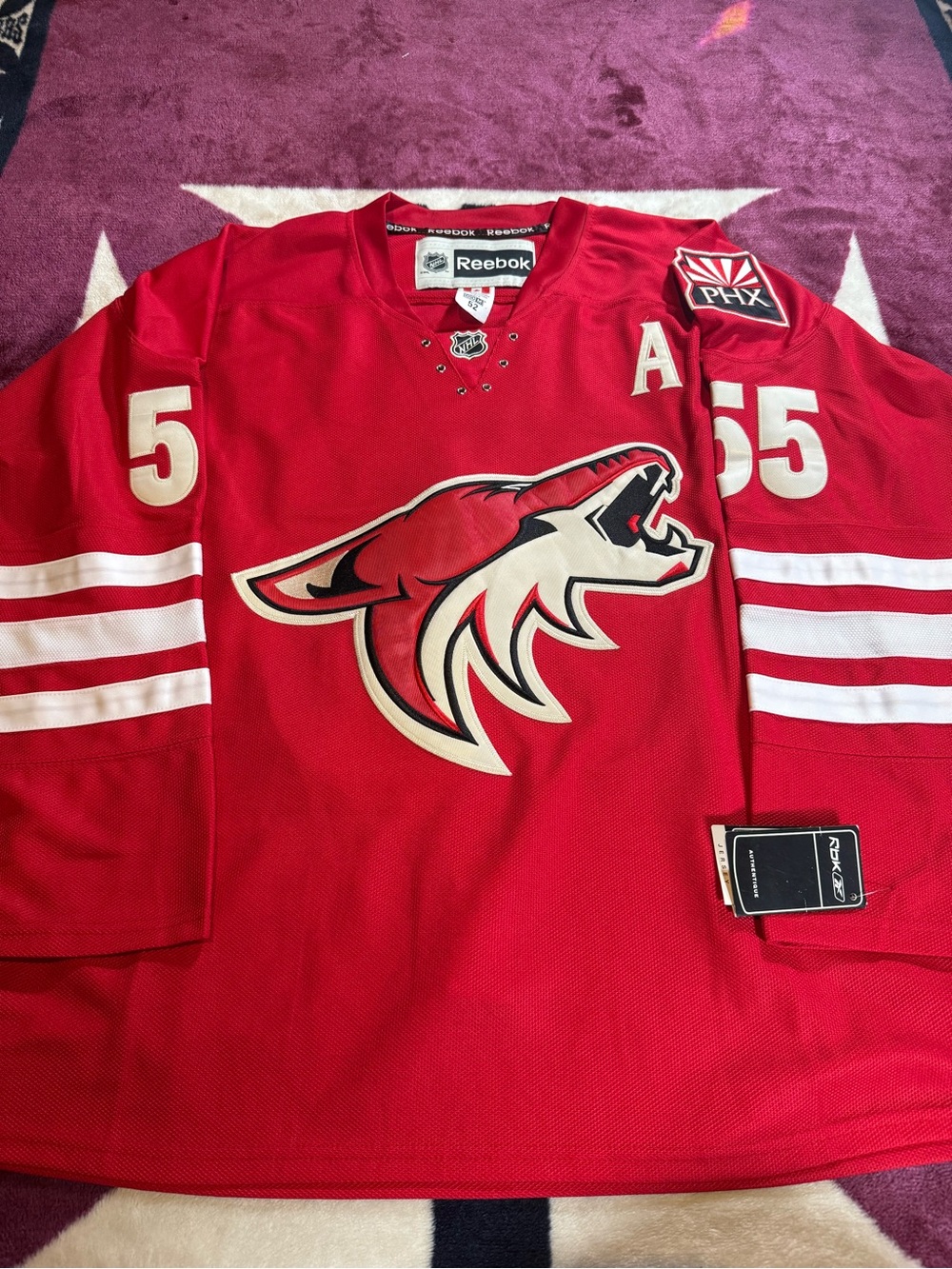 Reebok Red NHL Hockey Jersey - Reebok Branding